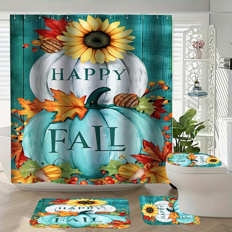 Amazoni piiriülene uus hulgimüügi Xiyin TEMU uus neljaosaline veekindel HD digitaaltrükiga dušikardin