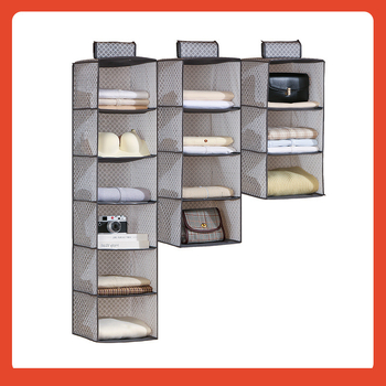 Πυκνωμένη πολυστρωματική τσάντα κρεμαστής αποθήκευσης για ντουλάπα σπιτιού, κρεμαστά εσώρουχα και οργανωτή εσωρούχων, πτυσσόμενη τρισδιάστατη κρεμάστρα ανθεκτική στη σκόνη