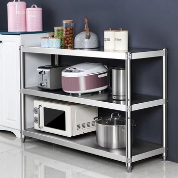 Sustorintas nerūdijančio plieno laikymo stovas, daugiasluoksnis, daugiafunkcis, mikrobangų krosnelės stovas, miegamasis, svetainė, balkonas, maisto prekių stovas, parduodamas
