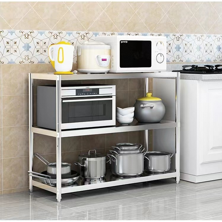 Sustorintas nerūdijančio plieno laikymo stovas, daugiasluoksnis, daugiafunkcis, mikrobangų krosnelės stovas, miegamasis, svetainė, balkonas, maisto prekių stovas, parduodamas