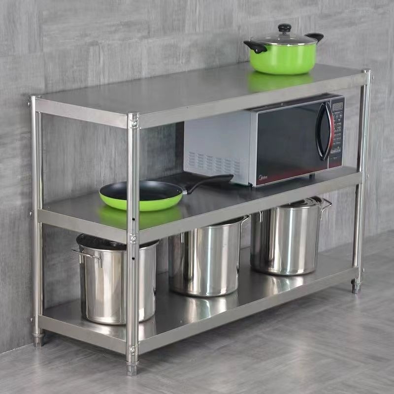 Sustorintas nerūdijančio plieno laikymo stovas, daugiasluoksnis, daugiafunkcis, mikrobangų krosnelės stovas, miegamasis, svetainė, balkonas, maisto prekių stovas, parduodamas