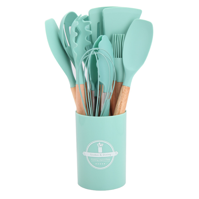 12 dalių silikoniniai virtuvės reikmenys, tinkantys virtuvei, maisto gaminimo dovanoms, tinka tarpvalstybinei elektroninei prekybai, geriausiai parduodamų stilių virtuvės reikmenų derinys