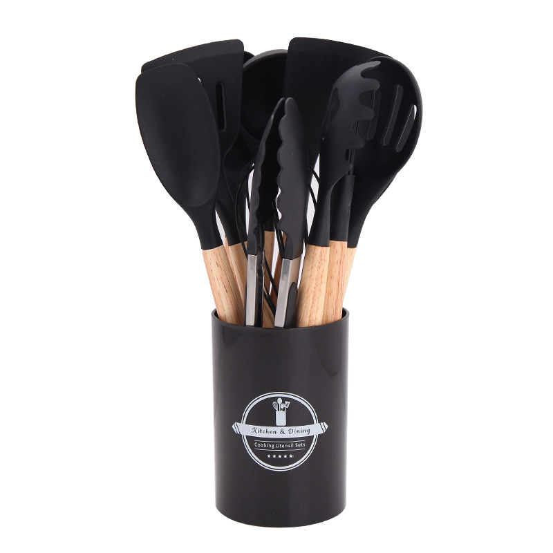 12 dalių silikoniniai virtuvės reikmenys, tinkantys virtuvei, maisto gaminimo dovanoms, tinka tarpvalstybinei elektroninei prekybai, geriausiai parduodamų stilių virtuvės reikmenų derinys