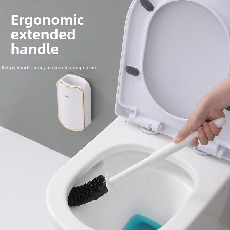 Zahraničná toaletná kefa bez slepých uličiek, prístupná luxusná nástenná toaletná kefa, kúpeľňový drep na toaletu, artefakt na čistenie toalety