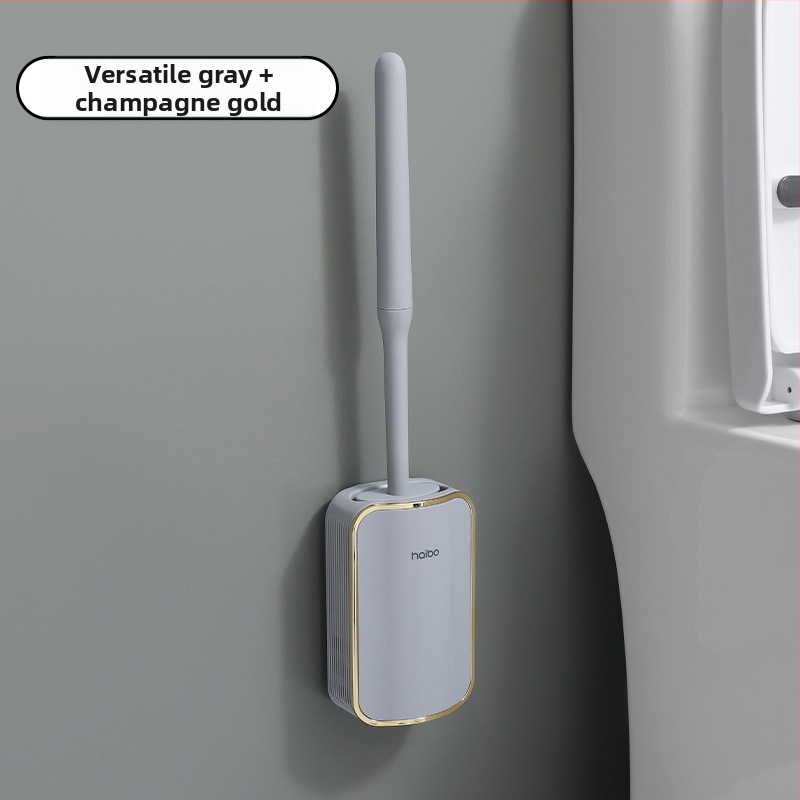 Külkereskedelmi WC-kefe zsákutcák nélkül, akadálymentesített luxus stílusú falra szerelhető WC-kefe, fürdőszobai guggoló WC-tisztító WC-tárgy