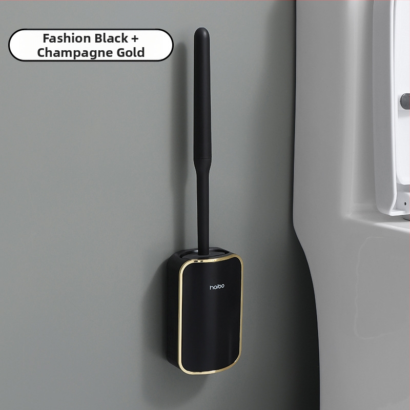 Külkereskedelmi WC-kefe zsákutcák nélkül, akadálymentesített luxus stílusú falra szerelhető WC-kefe, fürdőszobai guggoló WC-tisztító WC-tárgy