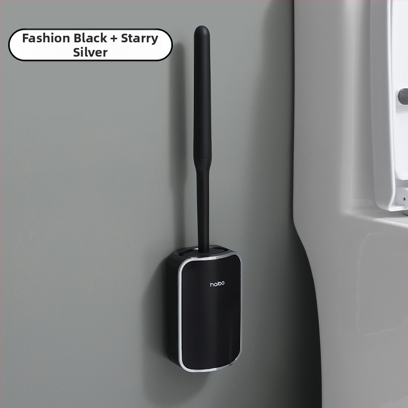 Külkereskedelmi WC-kefe zsákutcák nélkül, akadálymentesített luxus stílusú falra szerelhető WC-kefe, fürdőszobai guggoló WC-tisztító WC-tárgy