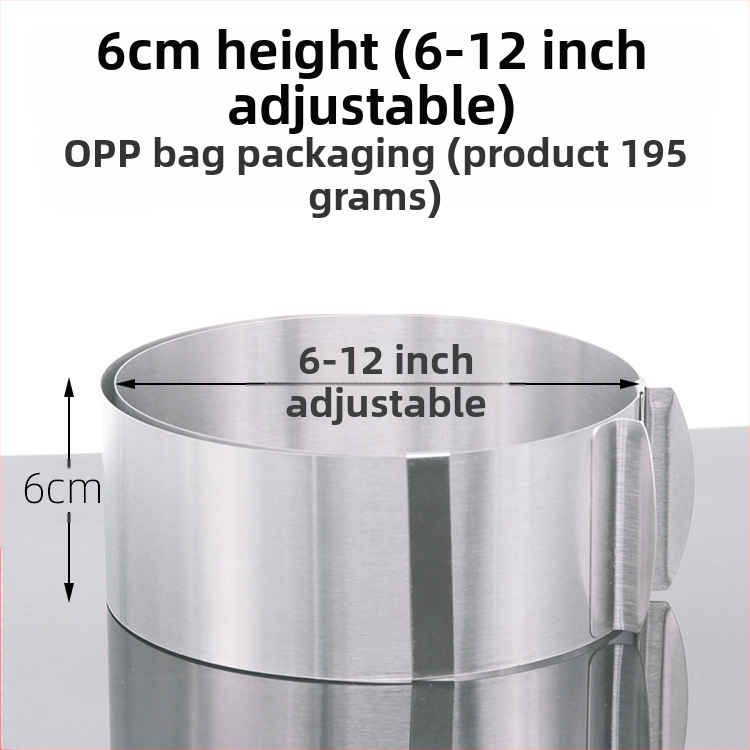 Αν θέλετε να βρείτε στρογγυλό κύκλο μους από ανοξείδωτο χάλυβα, μπορεί να ρυθμιστεί χειροκίνητα, καλούπι κέικ κύκλου κέικ DIY πολλαπλών σχημάτων καρδιάς