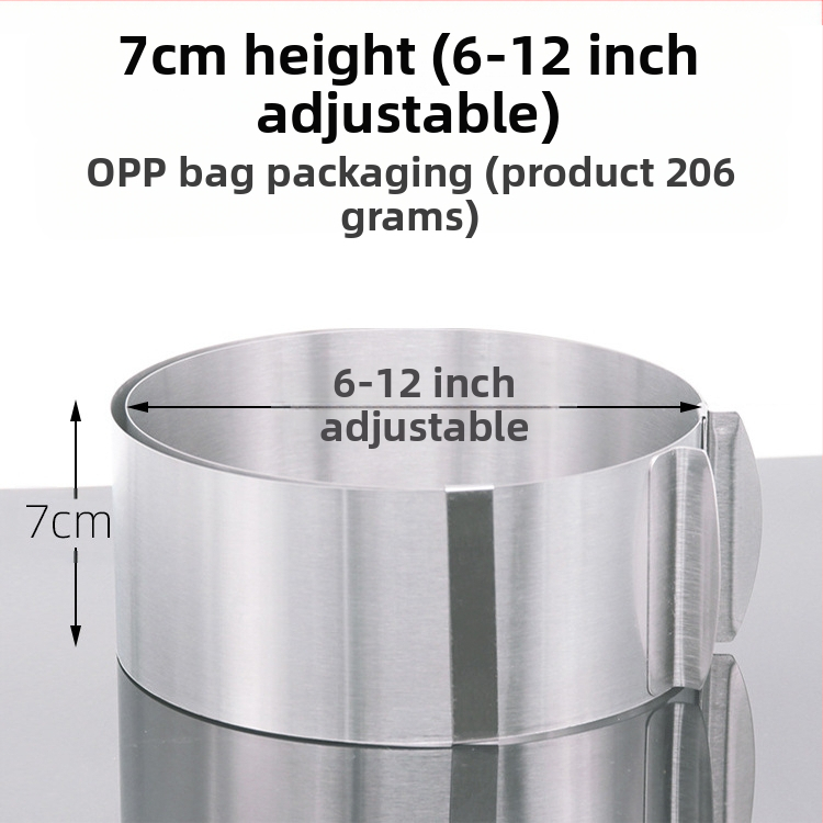 Αν θέλετε να βρείτε στρογγυλό κύκλο μους από ανοξείδωτο χάλυβα, μπορεί να ρυθμιστεί χειροκίνητα, καλούπι κέικ κύκλου κέικ DIY πολλαπλών σχημάτων καρδιάς