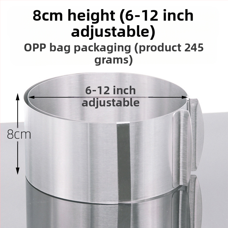 Αν θέλετε να βρείτε στρογγυλό κύκλο μους από ανοξείδωτο χάλυβα, μπορεί να ρυθμιστεί χειροκίνητα, καλούπι κέικ κύκλου κέικ DIY πολλαπλών σχημάτων καρδιάς