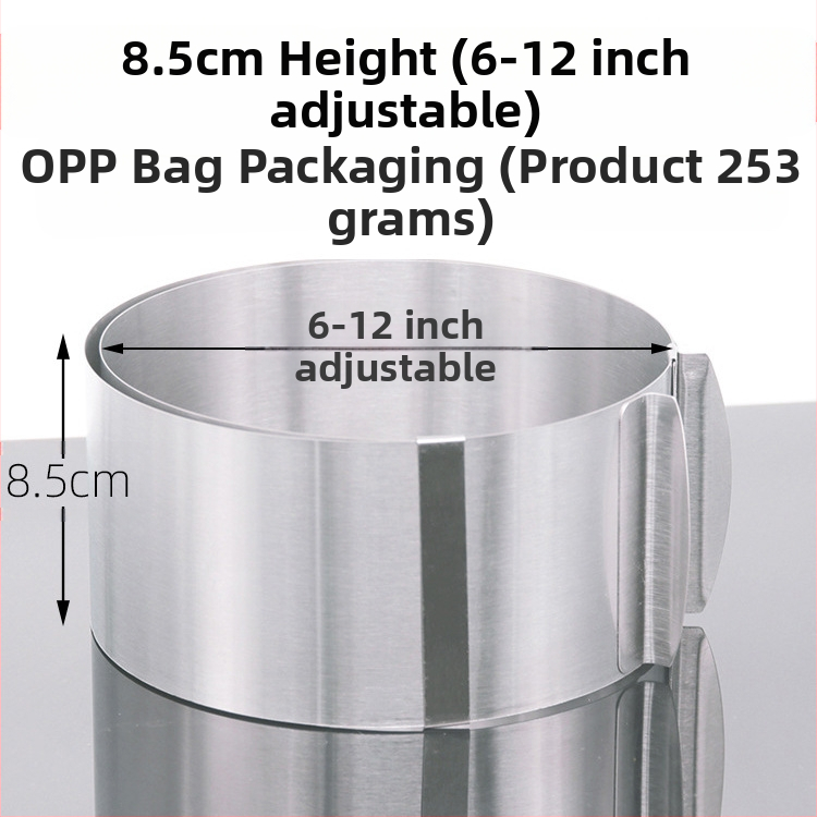 Αν θέλετε να βρείτε στρογγυλό κύκλο μους από ανοξείδωτο χάλυβα, μπορεί να ρυθμιστεί χειροκίνητα, καλούπι κέικ κύκλου κέικ DIY πολλαπλών σχημάτων καρδιάς