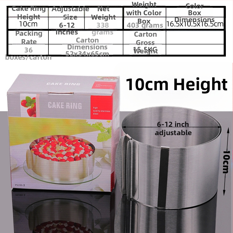 Αν θέλετε να βρείτε στρογγυλό κύκλο μους από ανοξείδωτο χάλυβα, μπορεί να ρυθμιστεί χειροκίνητα, καλούπι κέικ κύκλου κέικ DIY πολλαπλών σχημάτων καρδιάς