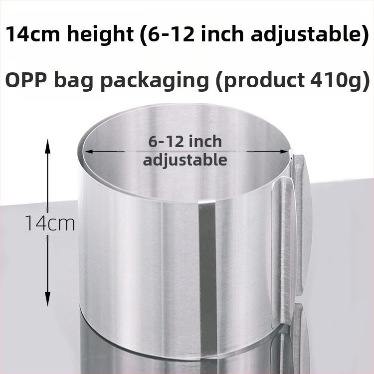 Αν θέλετε να βρείτε στρογγυλό κύκλο μους από ανοξείδωτο χάλυβα, μπορεί να ρυθμιστεί χειροκίνητα, καλούπι κέικ κύκλου κέικ DIY πολλαπλών σχημάτων καρδιάς