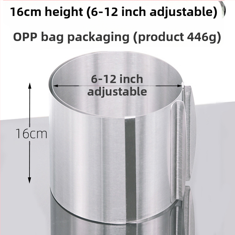 Αν θέλετε να βρείτε στρογγυλό κύκλο μους από ανοξείδωτο χάλυβα, μπορεί να ρυθμιστεί χειροκίνητα, καλούπι κέικ κύκλου κέικ DIY πολλαπλών σχημάτων καρδιάς