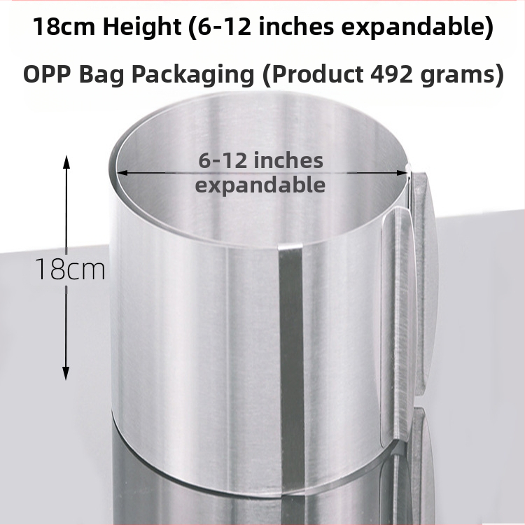 Αν θέλετε να βρείτε στρογγυλό κύκλο μους από ανοξείδωτο χάλυβα, μπορεί να ρυθμιστεί χειροκίνητα, καλούπι κέικ κύκλου κέικ DIY πολλαπλών σχημάτων καρδιάς