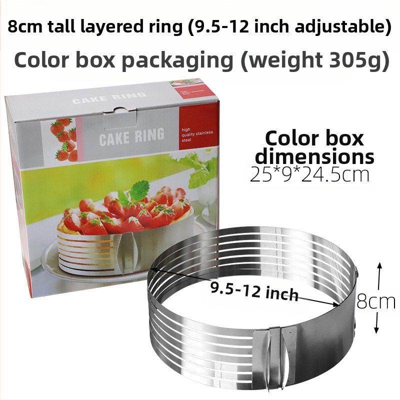 Αν θέλετε να βρείτε στρογγυλό κύκλο μους από ανοξείδωτο χάλυβα, μπορεί να ρυθμιστεί χειροκίνητα, καλούπι κέικ κύκλου κέικ DIY πολλαπλών σχημάτων καρδιάς