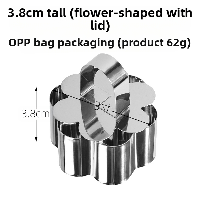 Αν θέλετε να βρείτε στρογγυλό κύκλο μους από ανοξείδωτο χάλυβα, μπορεί να ρυθμιστεί χειροκίνητα, καλούπι κέικ κύκλου κέικ DIY πολλαπλών σχημάτων καρδιάς