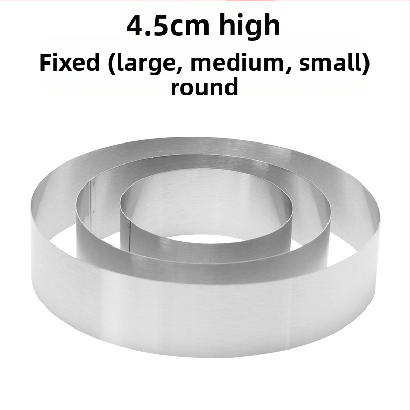 Αν θέλετε να βρείτε στρογγυλό κύκλο μους από ανοξείδωτο χάλυβα, μπορεί να ρυθμιστεί χειροκίνητα, καλούπι κέικ κύκλου κέικ DIY πολλαπλών σχημάτων καρδιάς