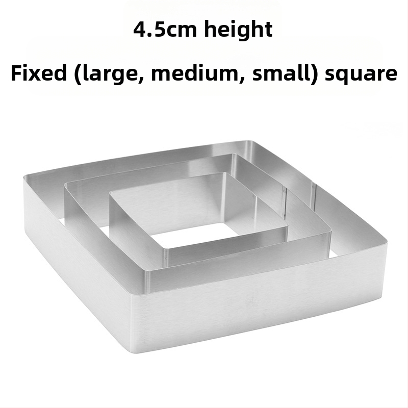 Αν θέλετε να βρείτε στρογγυλό κύκλο μους από ανοξείδωτο χάλυβα, μπορεί να ρυθμιστεί χειροκίνητα, καλούπι κέικ κύκλου κέικ DIY πολλαπλών σχημάτων καρδιάς