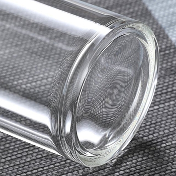 Gao Peng Διαφανές γυάλινο ποτήρι σιλικόνης με φυσαλίδες, ίσιο στρογγυλό ποτήρι, διαφανές ποτήρι κρύου ποτού, ποτήρι χυμού ποτού