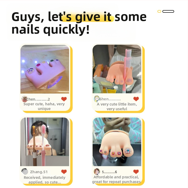 Malá červená knižka, palec, roztomilý prísavkový držiak na prsty na nohách, stojan na zubné kefky s internetovým háčikom pre celebrity, zábavná osobnosť, držiak na elektrickú zubnú kefku