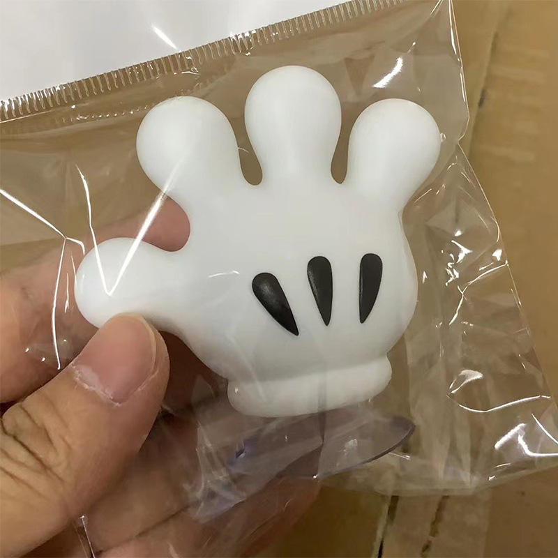 Mažas raudonas knygelės nykštys mielas siurbimo puodelio pirštai dantų šepetėlių stovas interneto įžymybių kabliukas juokingas asmenybės elektrinis dantų šepetėlio laikiklis