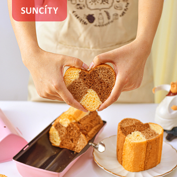 Yangchen 450 γρ. Καλούπι για τοστ, Ροζ, Αντικολλητικό, Μικρό Κουτί Τοστ, Ρολό για Κέικ, Ελβετικό Ρολό, Κρυστάλλινο, Κυπαρίσσι