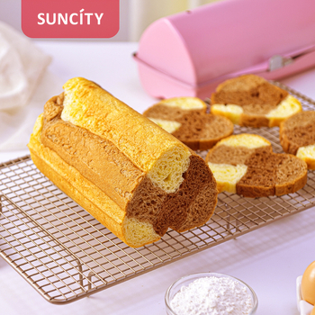 Yangchen 450 γρ. Καλούπι για τοστ, Ροζ, Αντικολλητικό, Μικρό Κουτί Τοστ, Ρολό για Κέικ, Ελβετικό Ρολό, Κρυστάλλινο, Κυπαρίσσι