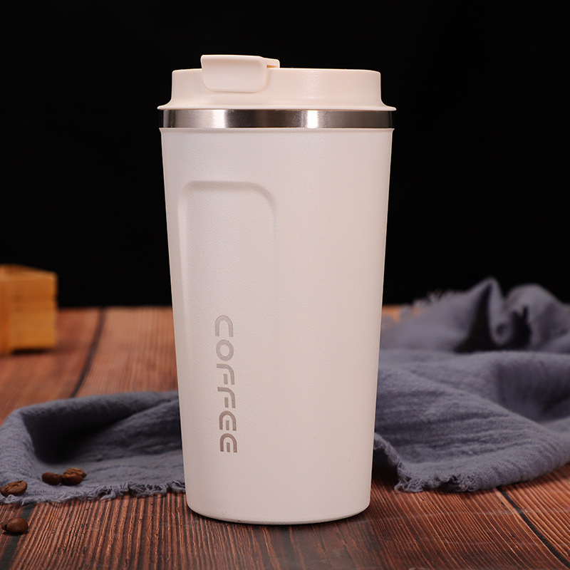 Uus roostevabast terasest termoskruus auto kaasaskantav kohvikruus ärikontorisse Cup suletud lekkekindel käsi Cup saab kohandada
