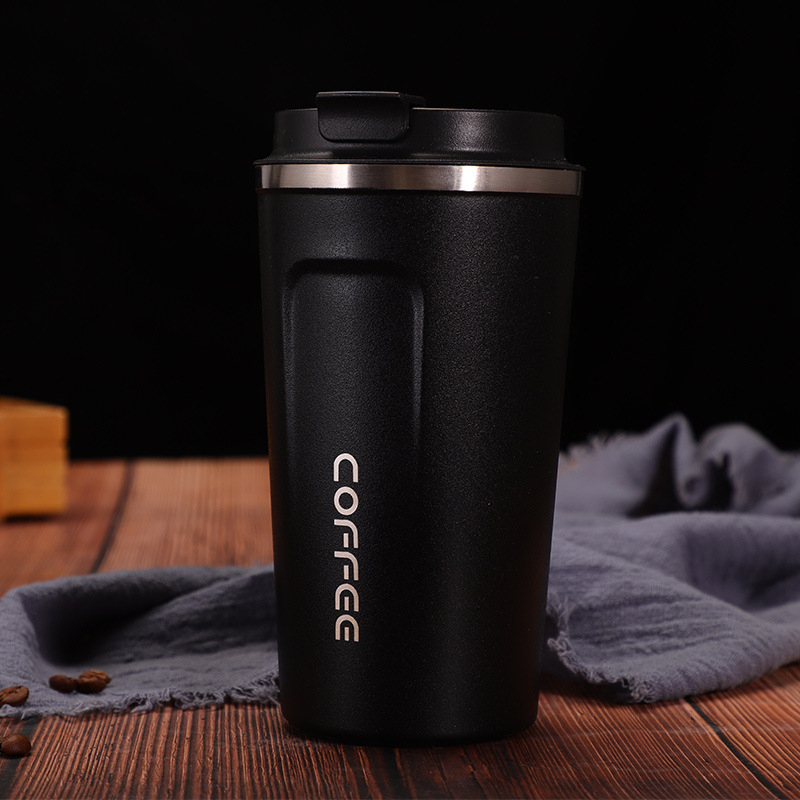Uus roostevabast terasest termoskruus auto kaasaskantav kohvikruus ärikontorisse Cup suletud lekkekindel käsi Cup saab kohandada