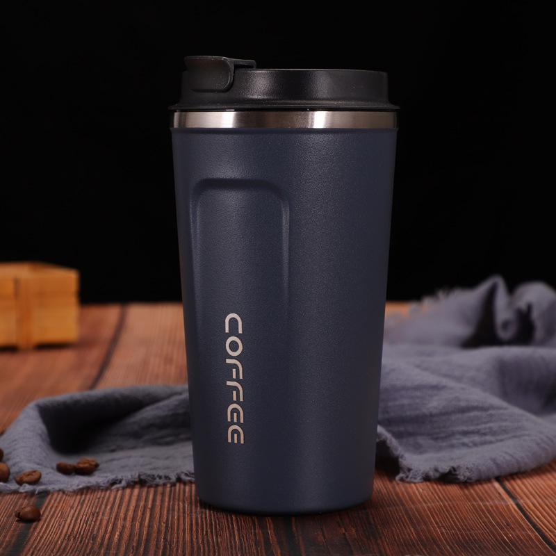Uus roostevabast terasest termoskruus auto kaasaskantav kohvikruus ärikontorisse Cup suletud lekkekindel käsi Cup saab kohandada