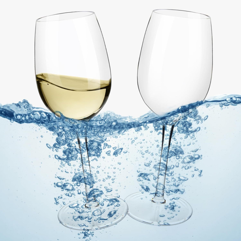 Amazon Creative Champagne Cup Tritan Plastic Cup Dry-Stick Goblet High-end Red Wine Glass Logo Printing
