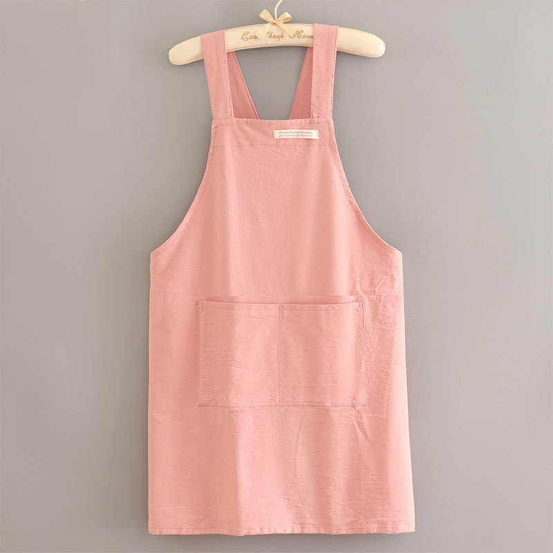 Uus stiil Lihtne lõuendipõll Köök Kodune toiduvalmistamine Hingav Õlikindel Naiste Talje Töö Lilleline Tööriided