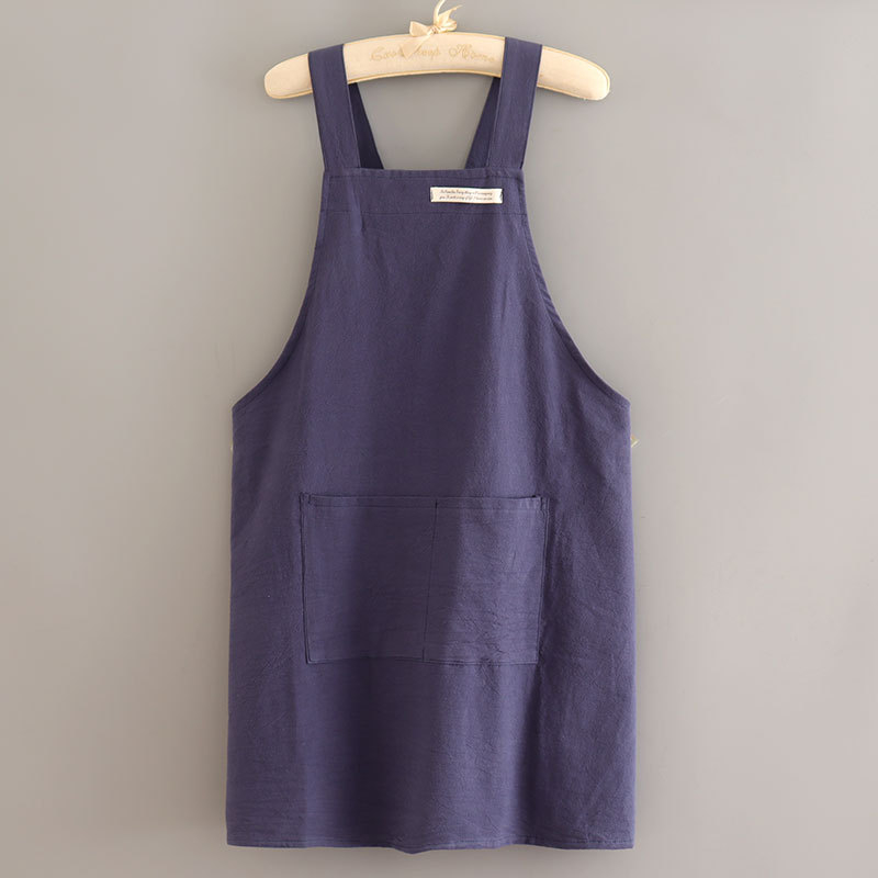 Uus stiil Lihtne lõuendipõll Köök Kodune toiduvalmistamine Hingav Õlikindel Naiste Talje Töö Lilleline Tööriided