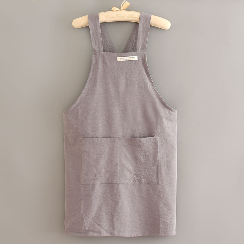 Uus stiil Lihtne lõuendipõll Köök Kodune toiduvalmistamine Hingav Õlikindel Naiste Talje Töö Lilleline Tööriided