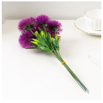 Yiluni täpiline kunstlik ühekordne võilill elutoa pulmadeks kodumööbli kaunistuseks kunstlill plastist võltslillepall krüsanteem