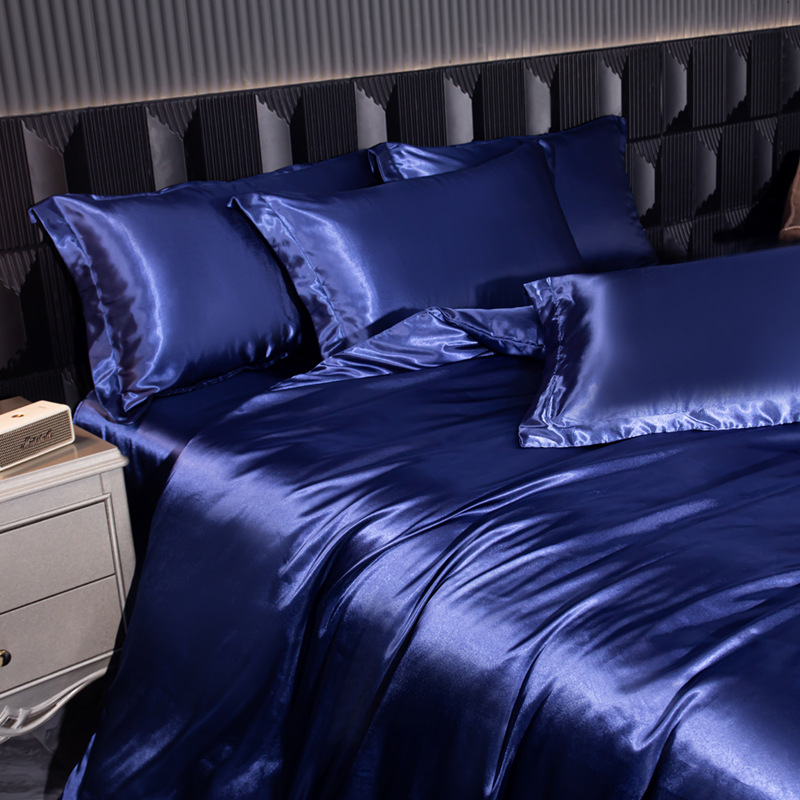 Tehase hulgimüügi reaktiivtrüki ja värvimisega heledast luksuslikust siidist neljaosaline tekikott voodipesu tekikott AliExpressist piiriülene voodipesu