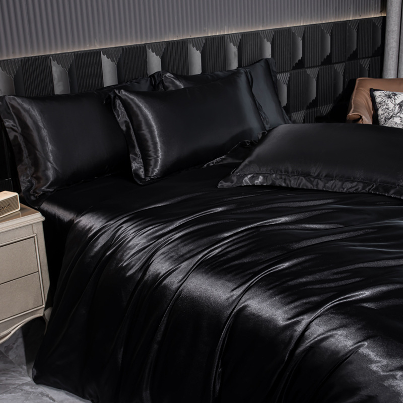 Tehase hulgimüügi reaktiivtrüki ja värvimisega heledast luksuslikust siidist neljaosaline tekikott voodipesu tekikott AliExpressist piiriülene voodipesu