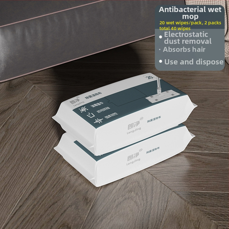 Švarus vienkartinis elektrostatinis šluostės dulkių šalinimo popierinis šluostės buitinės šluostės grindų tingus plokščias šluostės rankų plovimas