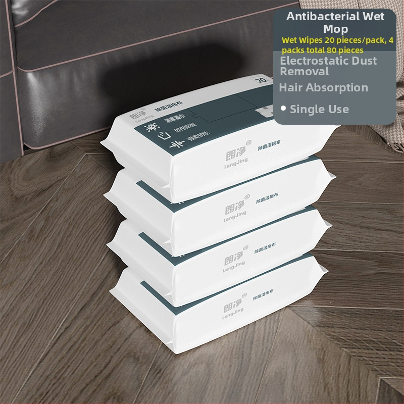 Švarus vienkartinis elektrostatinis šluostės dulkių šalinimo popierinis šluostės buitinės šluostės grindų tingus plokščias šluostės rankų plovimas