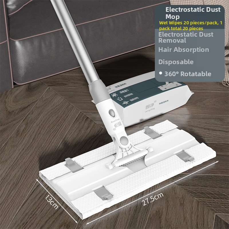 Švarus vienkartinis elektrostatinis šluostės dulkių šalinimo popierinis šluostės buitinės šluostės grindų tingus plokščias šluostės rankų plovimas