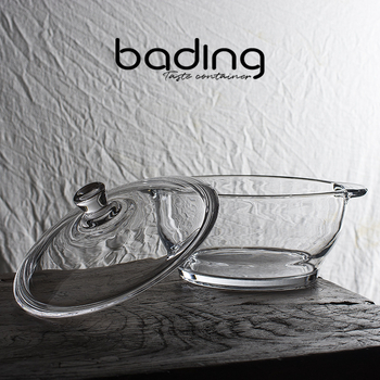 Bojiang ζεστό και κρύο γυάλινο δοχείο γενικής χρήσης με καπάκι, διπλό αυτί, αντι-εγκαύματα, κατσαρόλα με καπάκι, σαλάτα, σούπα, κατσαρόλα γαρίδας, Home Hotel