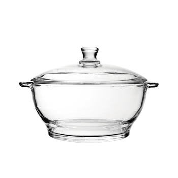 Bojiang ζεστό και κρύο γυάλινο δοχείο γενικής χρήσης με καπάκι, διπλό αυτί, αντι-εγκαύματα, κατσαρόλα με καπάκι, σαλάτα, σούπα, κατσαρόλα γαρίδας, Home Hotel