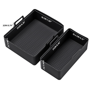 Silikonska posuda za pečenje CrossBorder za fritezu na vrući zrak, pogodna za Tefal Ey901840 Tower T17099