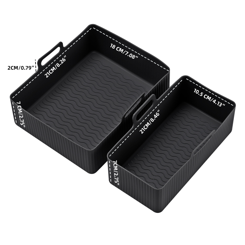 Silikonska posuda za pečenje CrossBorder za fritezu na vrući zrak, pogodna za Tefal Ey901840 Tower T17099