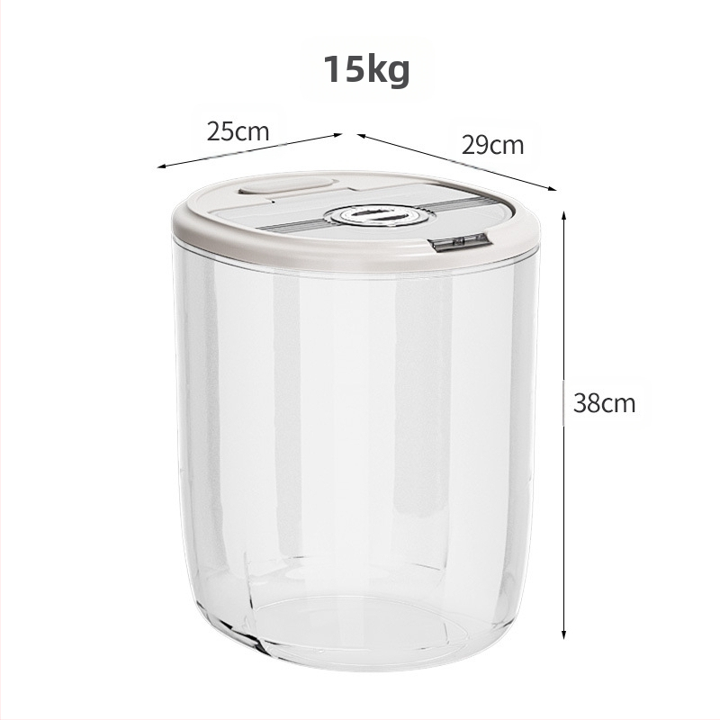 Buitinis ryžių kibiras, sandarus, atsparus vabzdžiams, drėgmei, maistinių ryžių laikymo dėžė, virtuvės ryžių stiklainis, miltų laikymo bakas, įvairūs grūdų kibiras