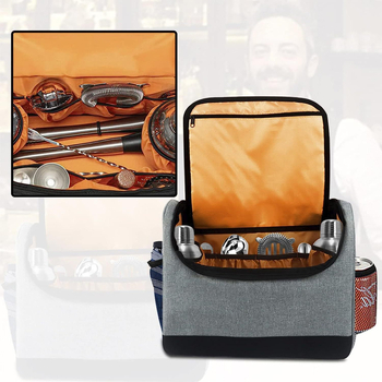 „Amazon“ barmeno krepšys, barmeno rinkinys, baro įrankių laikymo krepšys, nešiojamas kelioninis barmeno laikiklis