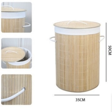 Uus ristkülikukujuline pandlaga hoiukopa Hiina stiilis tolmukindel pesukorv määrdunud riiete korv bambusest hoiukorvi tootja hulgimüük