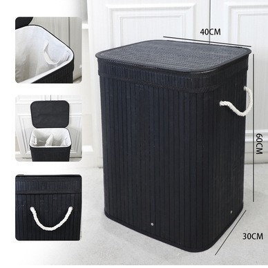 Uus ristkülikukujuline pandlaga hoiukopa Hiina stiilis tolmukindel pesukorv määrdunud riiete korv bambusest hoiukorvi tootja hulgimüük