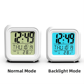 Ceas deșteptător electronic cu LED-uri luminoase, cu funcție de schimbare a culorilor, cu funcție de alarmă ...